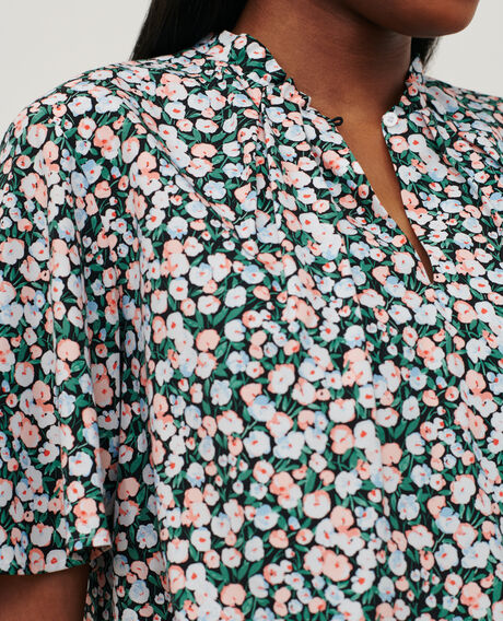 Gemusterte Bluse 7300d 119 print blue 2sbl912v09