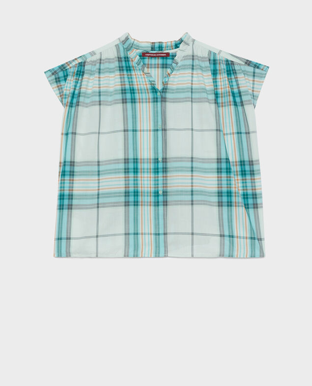 Baumwollbluse 0601 lightblue