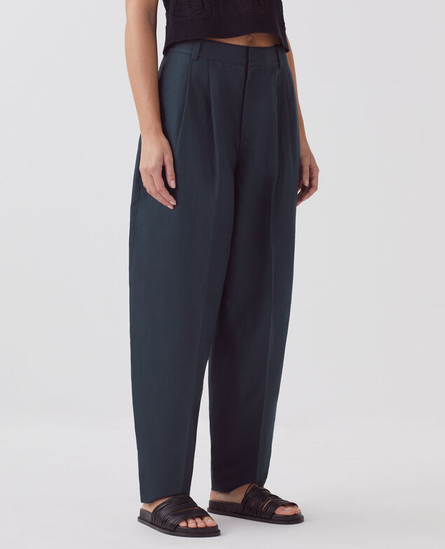 Faltenhose J690 blueberry