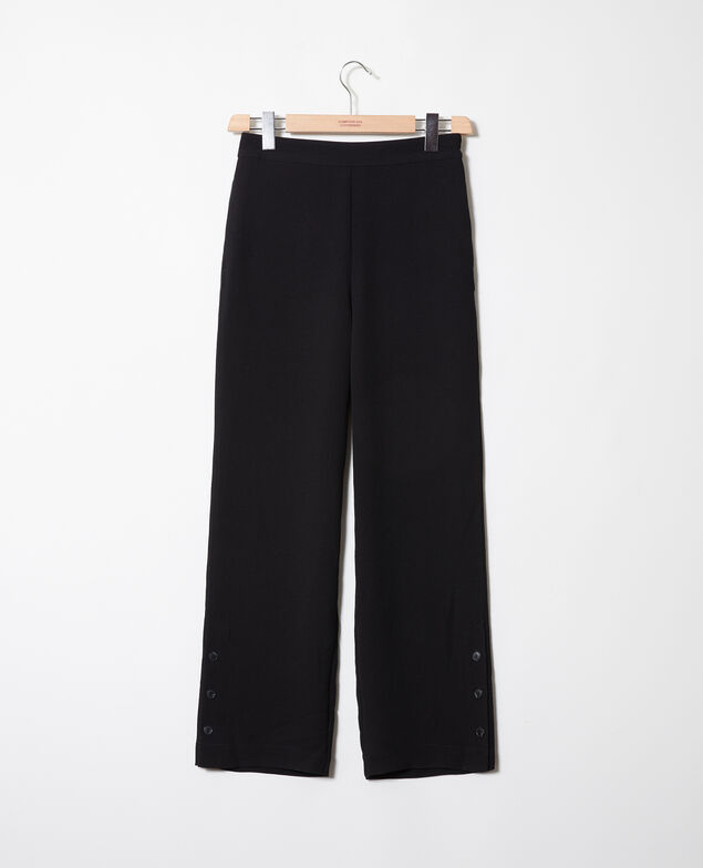 Hose mit Knopfdetail Noir