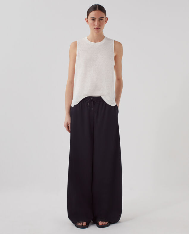MARCELLE - Top aus Leinen U010 off white