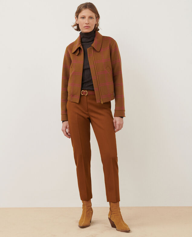 Kurzer Blouson aus Mischwolle