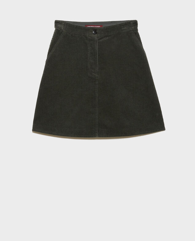 Kurzer Cordrock 8817 58 darkgreen 2wsk140c01