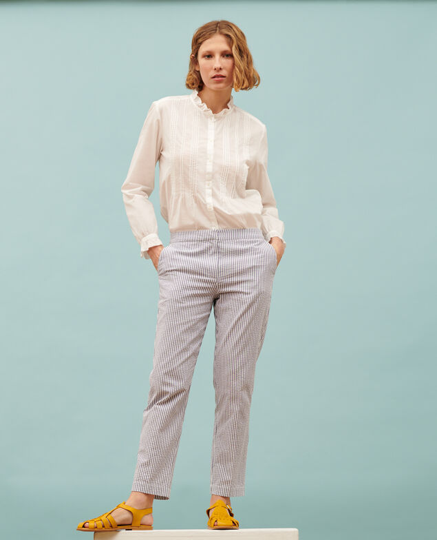 MARGUERITE - Zigarettenhose Str navy Nyokeasy