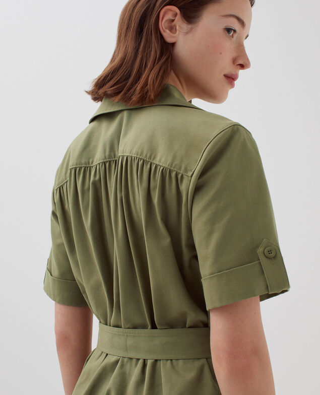 Cargo-Kleid mit Reißverschluss I560 covert green