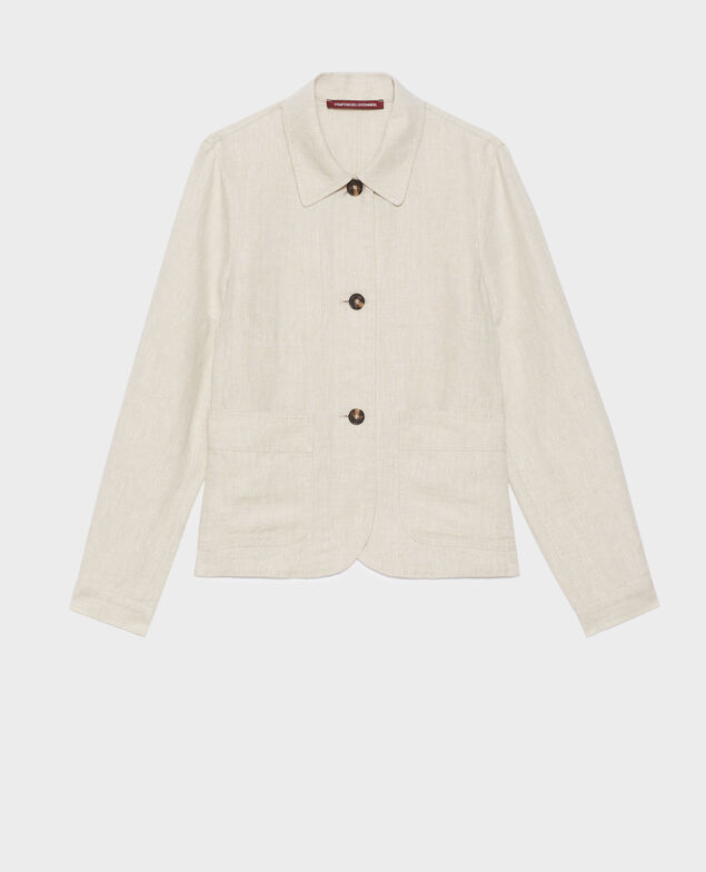 Leinenjacke 0310 beige natural
