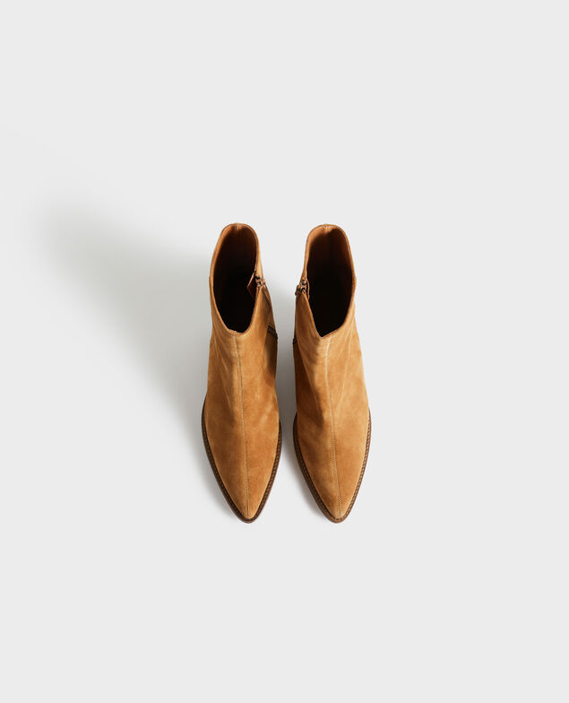 Cowboystiefel aus Veloursleder