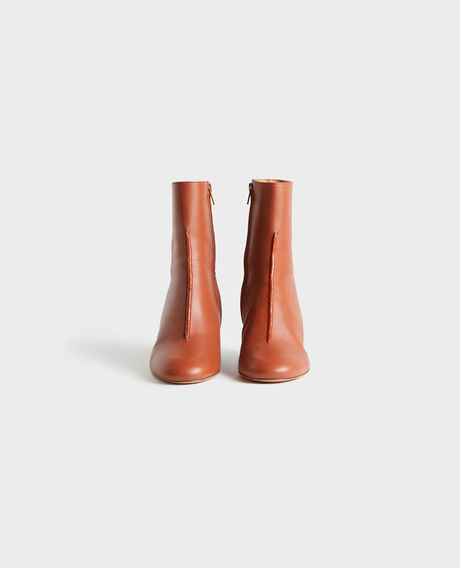 Lederboots mit Absatz