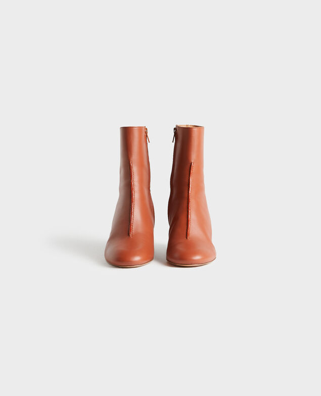 Lederboots mit Absatz