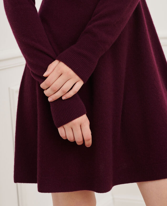 Kleid aus 3D-Kaschmir 8854 18 wine