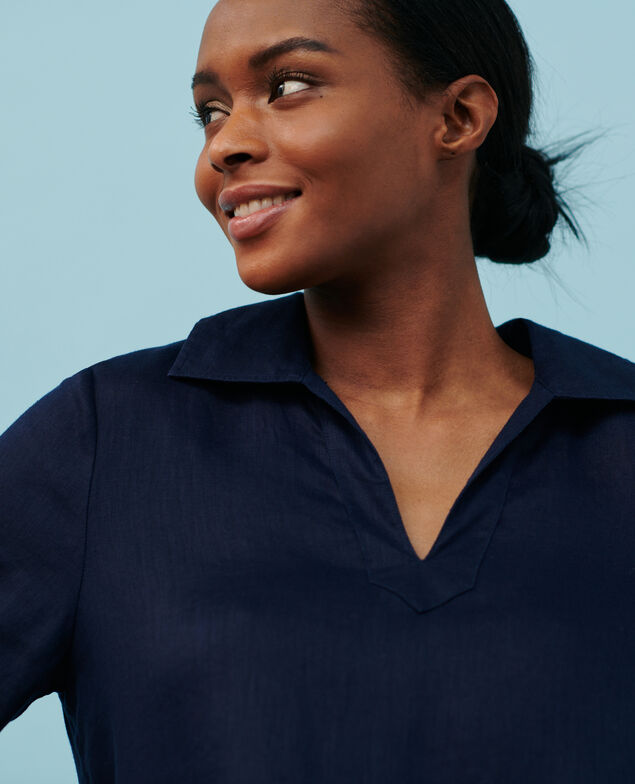 DAISY - Ikonisches Kleid aus Leinen 68 blue