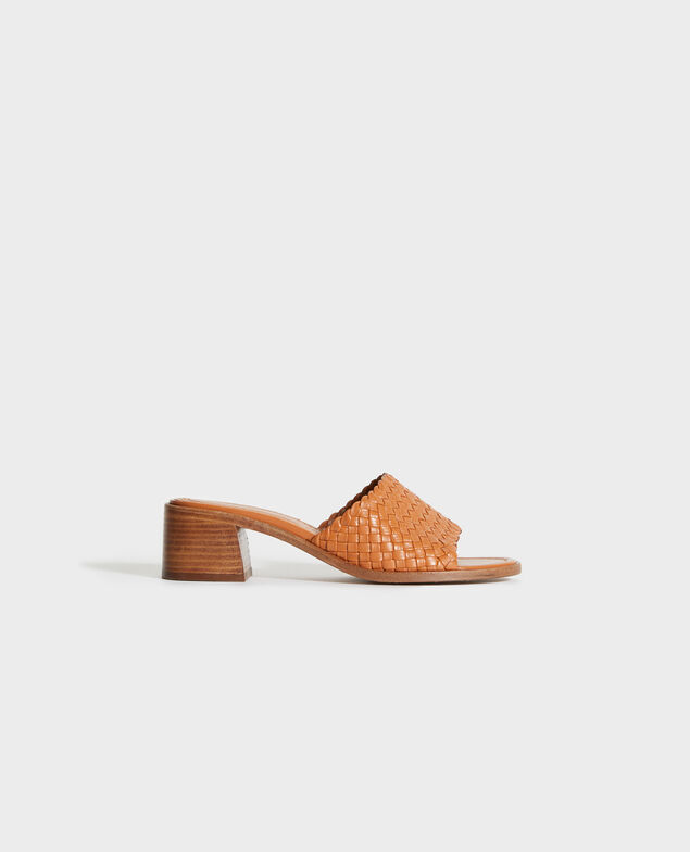 Ledersandalen mit Absätzen 31 beige