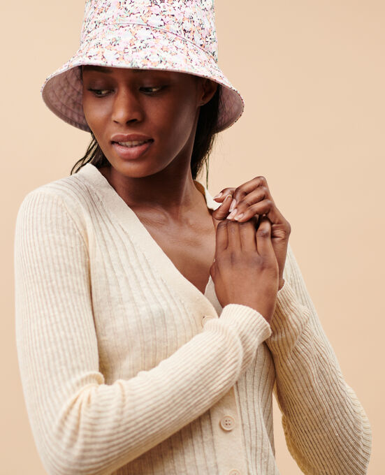 Cardigan aus Leinen 0010 BUTTERCREAM