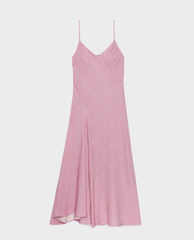 Kleid mit Spaghetti-Trägern 0721 lilac stripe
