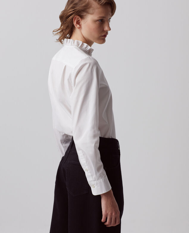 Bluse aus Baumwoll-Popelin