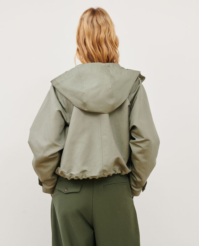 Blouson aus Mischleinen 0560 vetiver