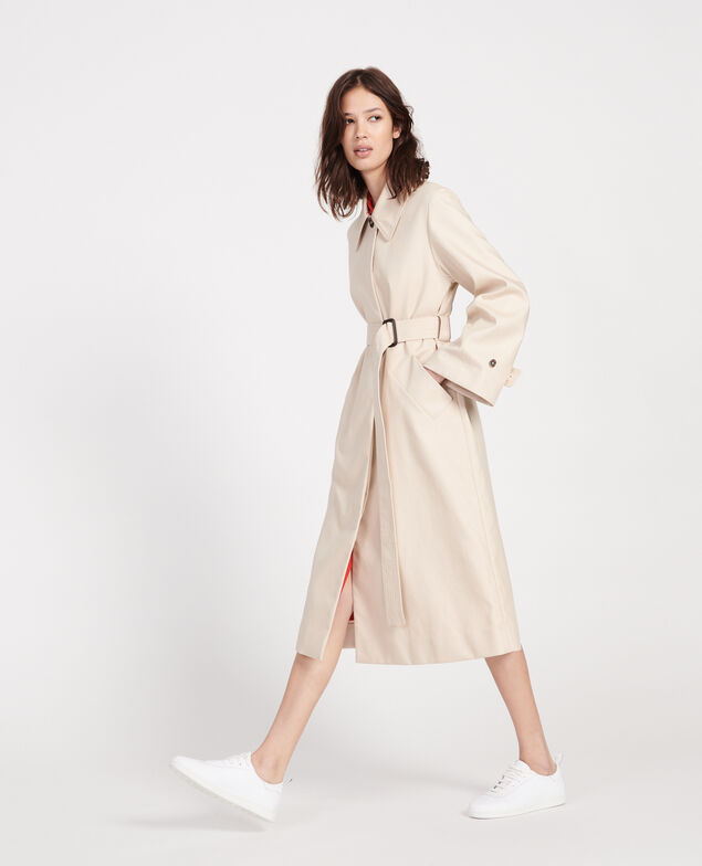 Trenchcoat aus Baumwolle  Smoke gray