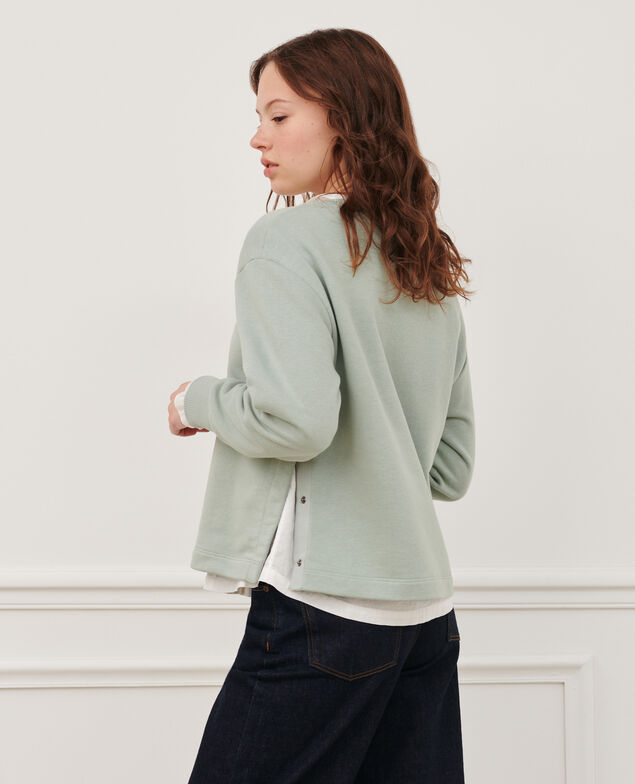 Sweatshirt aus Baumwolle 54 green