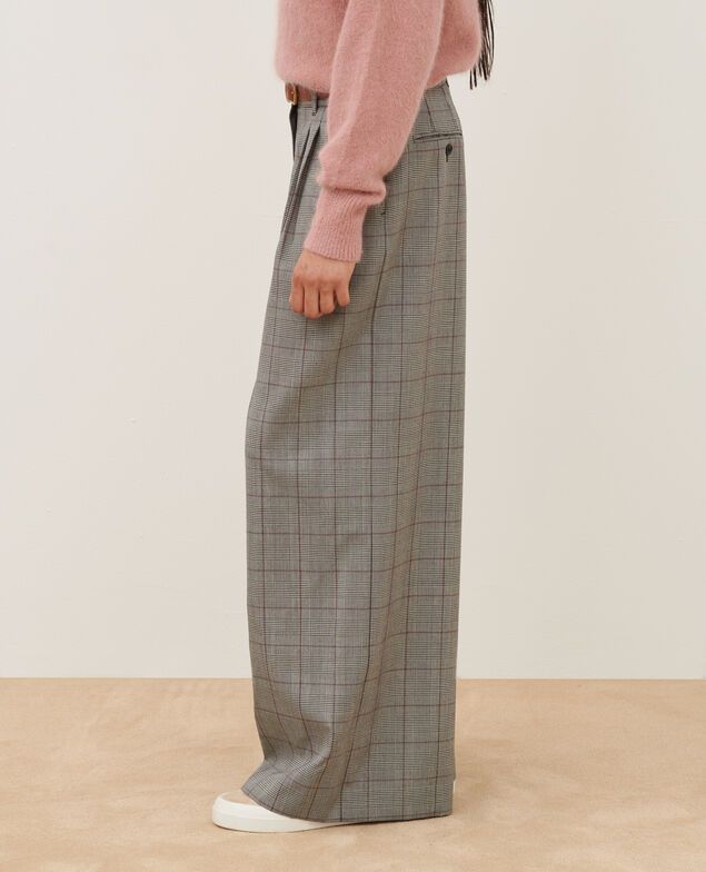 YVONNE - Weite Hose aus Wolle