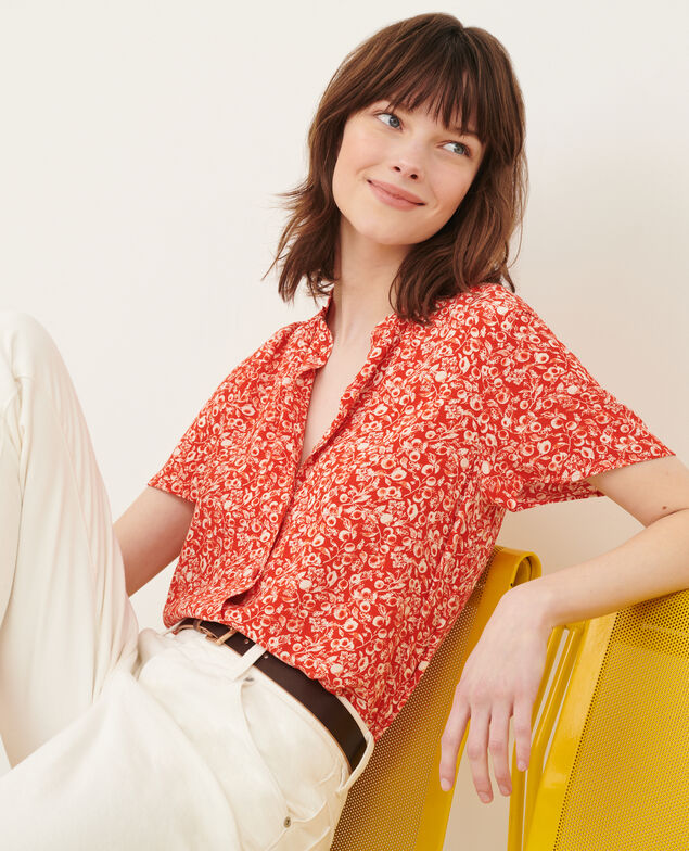 Top mit kurzen Ärmeln 101 print red 2sbl254v02
