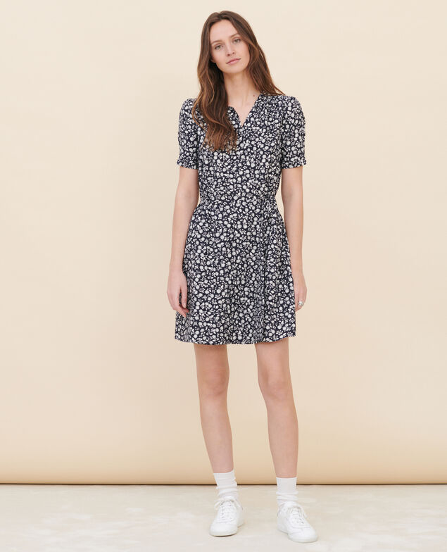 Wickelkleid 96 print navy