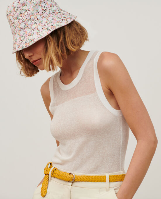 Top aus Mischbaumwolle 0007 WHITE