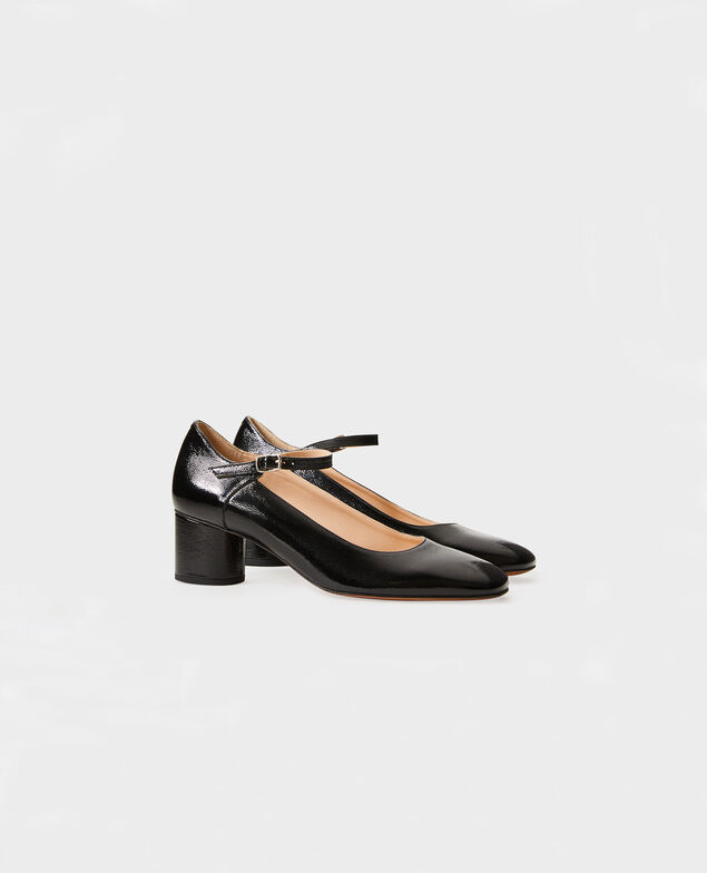 Babies aus Lackleder und runder Ferse  Black beauty