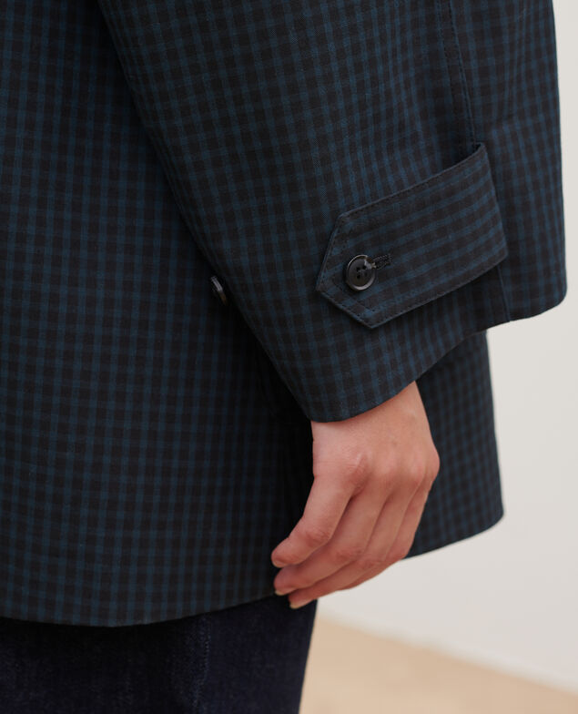 Regenmantel 8863 59 darkgreen check