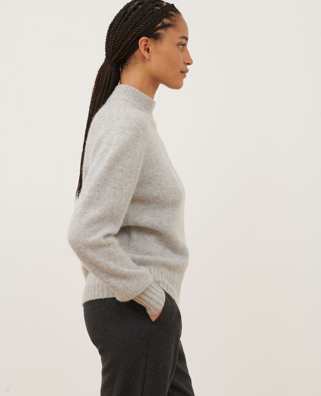 Pullover mit hohem Kragen aus Kaschmir