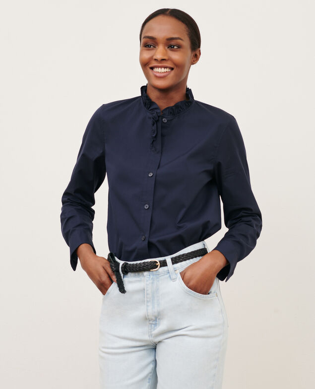 Baumwollbluse 7012c 69 navy