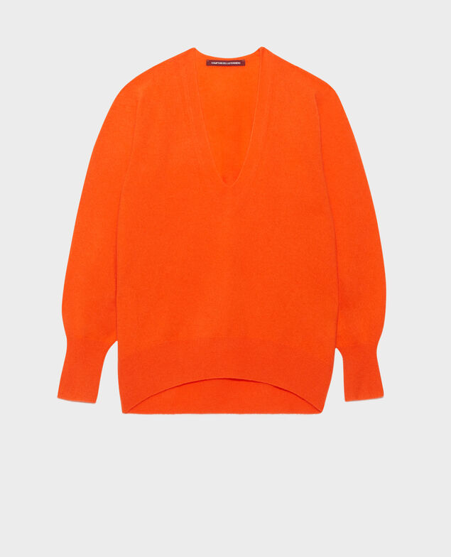 Pullover aus Kaschmir 8829 24 orange