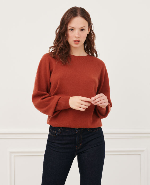 Pullover mit Rundhalsausschnitt aus Kaschmir 8807 17 red
