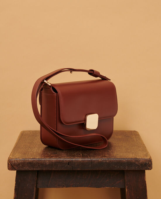 VIC - Schachteltasche aus Leder 4024 CAMEL