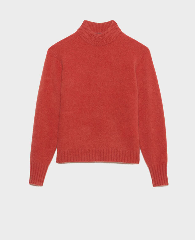 Pullover mit hohem Kragen aus Kaschmir