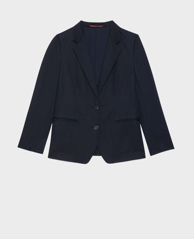 Blazer aus Mischleinen 4277 night_sky