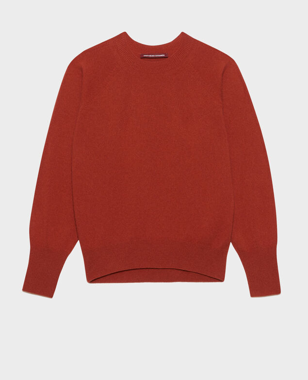 Pullover mit Rundhalsausschnitt aus Kaschmir 8807 17 red