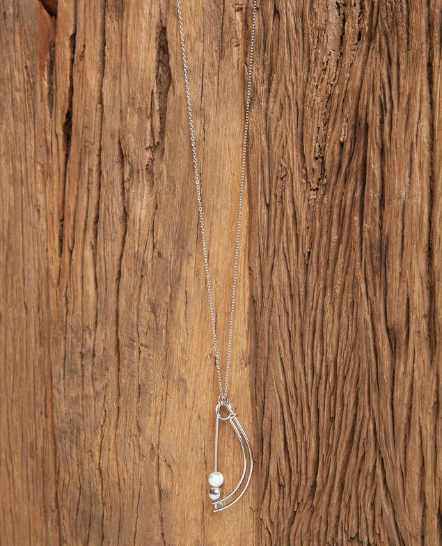 - Lange Modeschmuckkette Silver