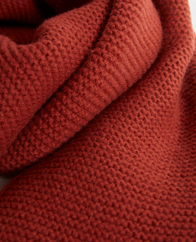 Gestrickter Wollschal Brandy brown