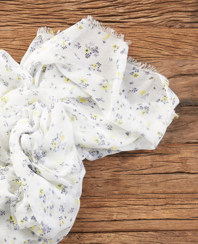 Gemustertes Tuch mit Crinkle-Effekt Lillybell kaolin