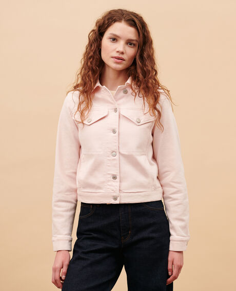 Kurze Jeansjacke 0100 pink marshmallow 3sjd266c62