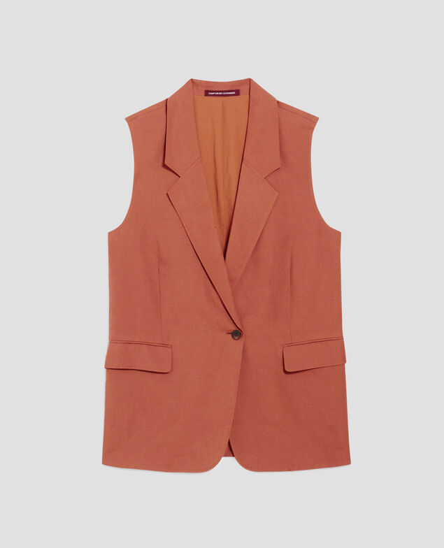 Blazer ohne Ärmel H350 amber brown