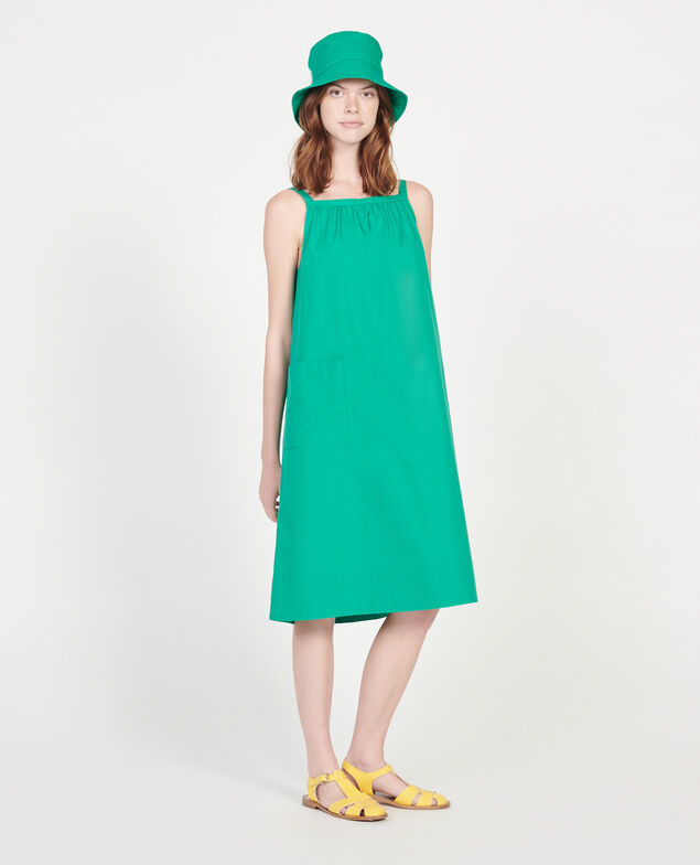 Baumwollkleid Golf green