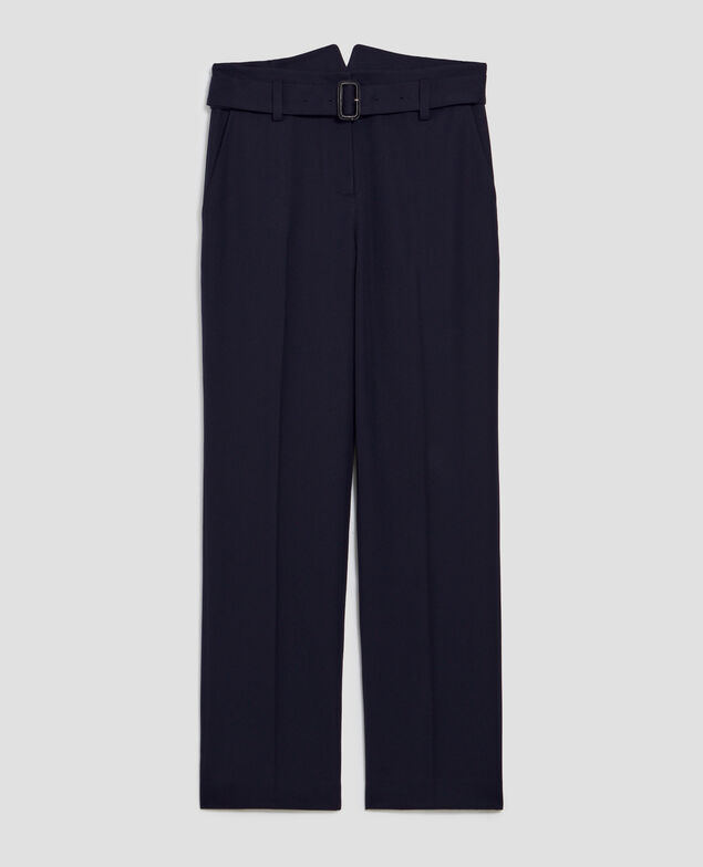 COLETTE - Eng anliegende, gerade geschnittene Hose aus Wolle H695 night sky