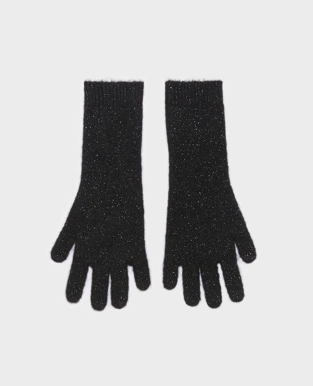 Handschuhe aus Alpakawollgemisch A092 black knit 3wgl079w41