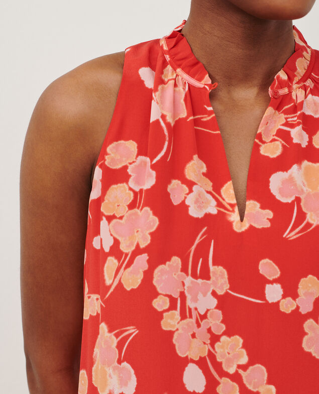 Seidenkleid 7300 print red