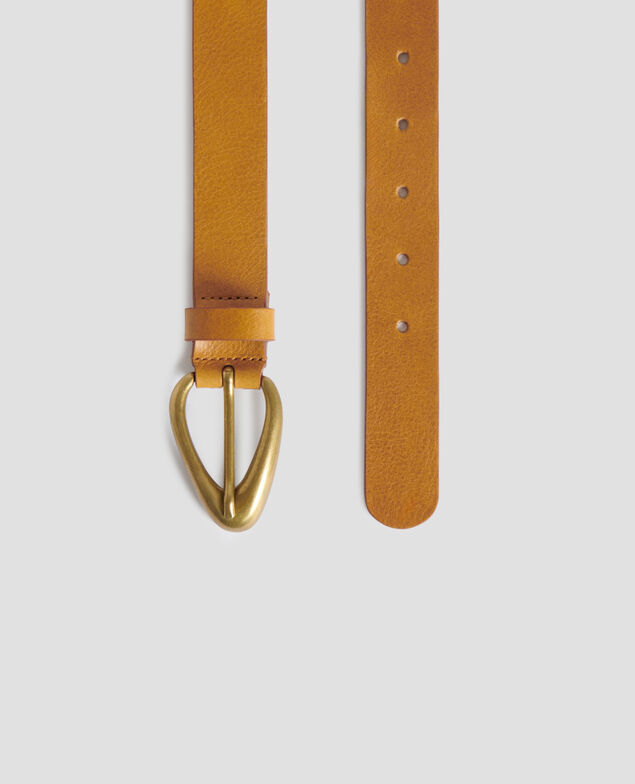 Ledergürtel J490 mustard gold