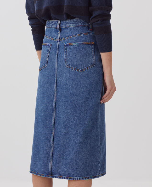 Midi-Rock aus Denim J650 vintage wash ss25