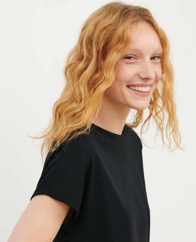 Weites T-Shirt aus Baumwolle 4216 black_beauty