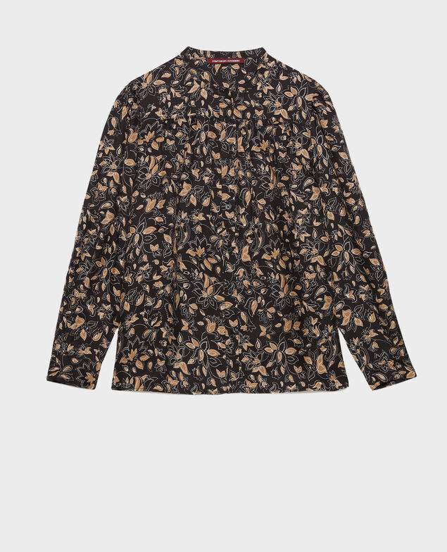 Gemusterte Bluse 8910 34 brown print