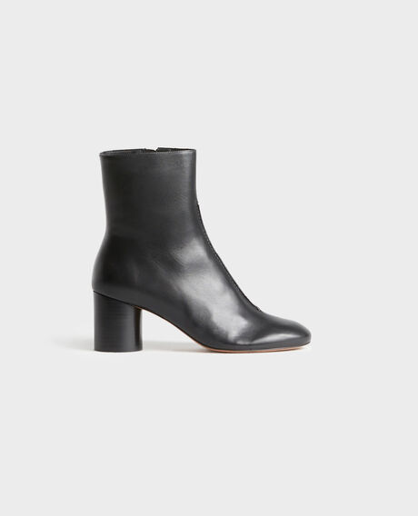 Lederboots mit Absatz
